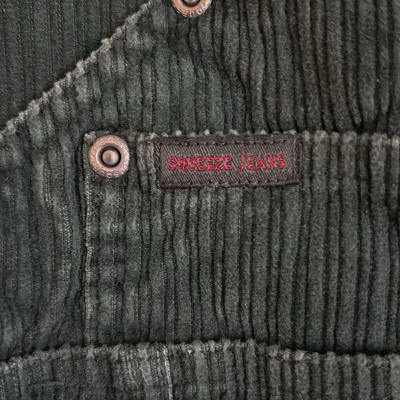 Vintage dark green corduroy overalls - Picture 4 of 5